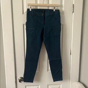 LOFT Dark Teal Utility Pants